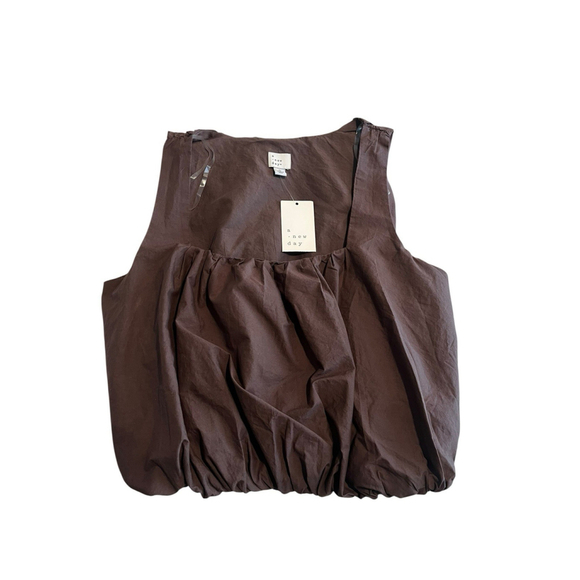 A New Day Tops - A New Day Brown Sleeveless Top Size Medium